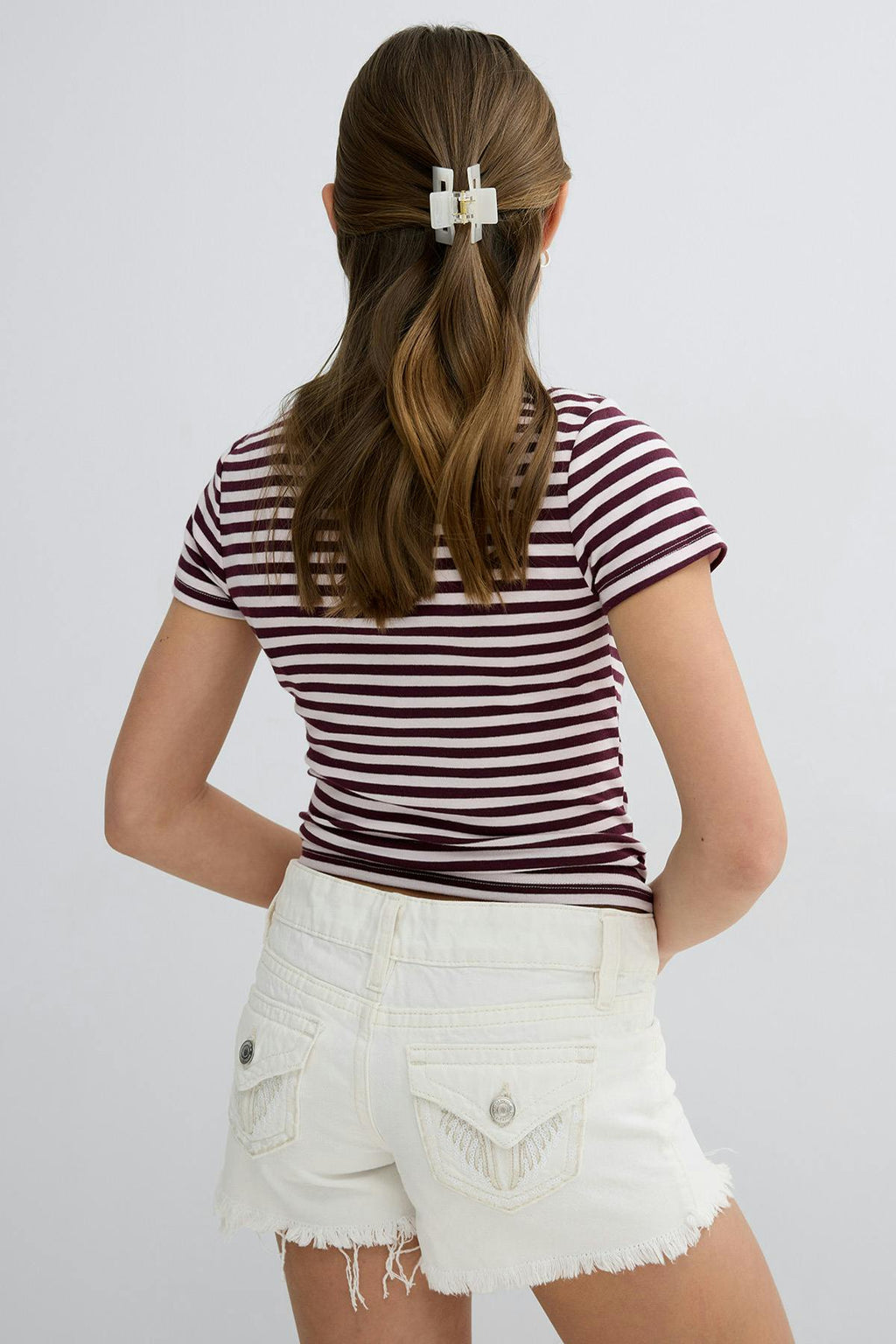 Y jeanique low denim shorts