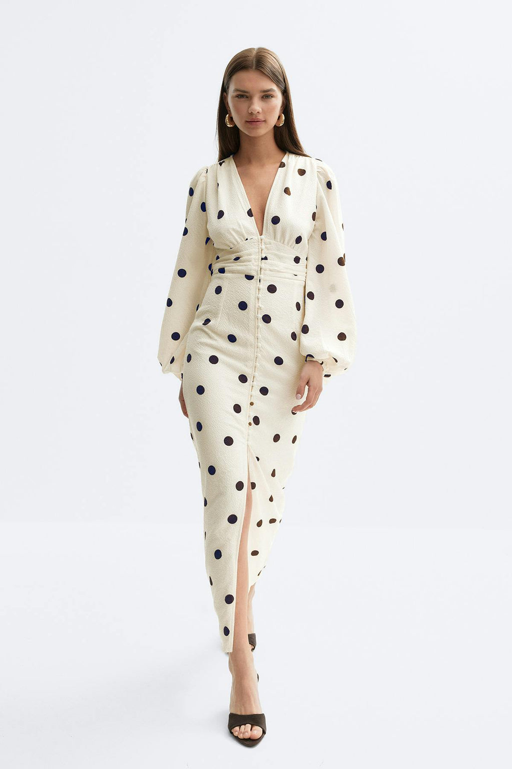 Balloon sleeve dress