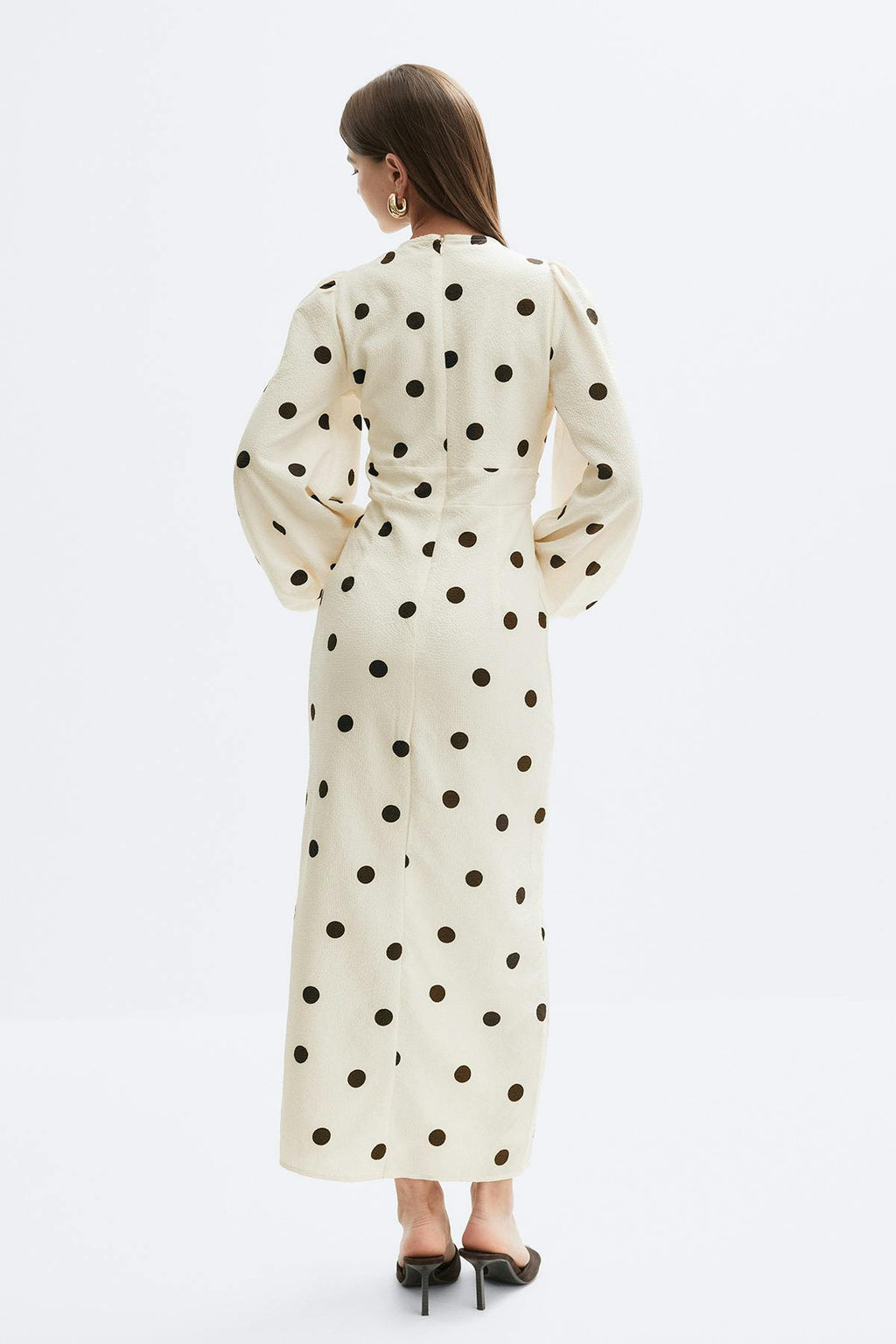 Balloon sleeve dress
