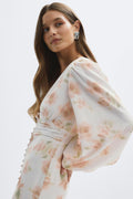 Balloon sleeve dress