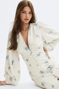 Balloon sleeve dress