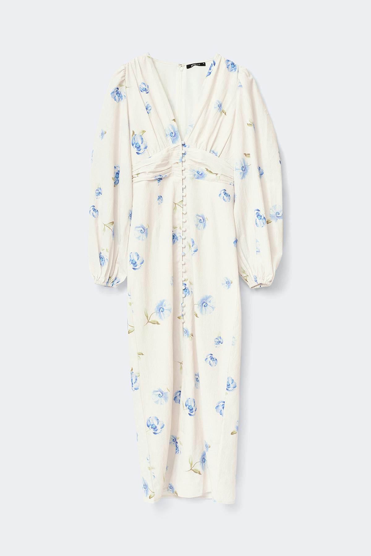 Balloon sleeve dress