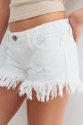 Y ripped g-low denim shorts
