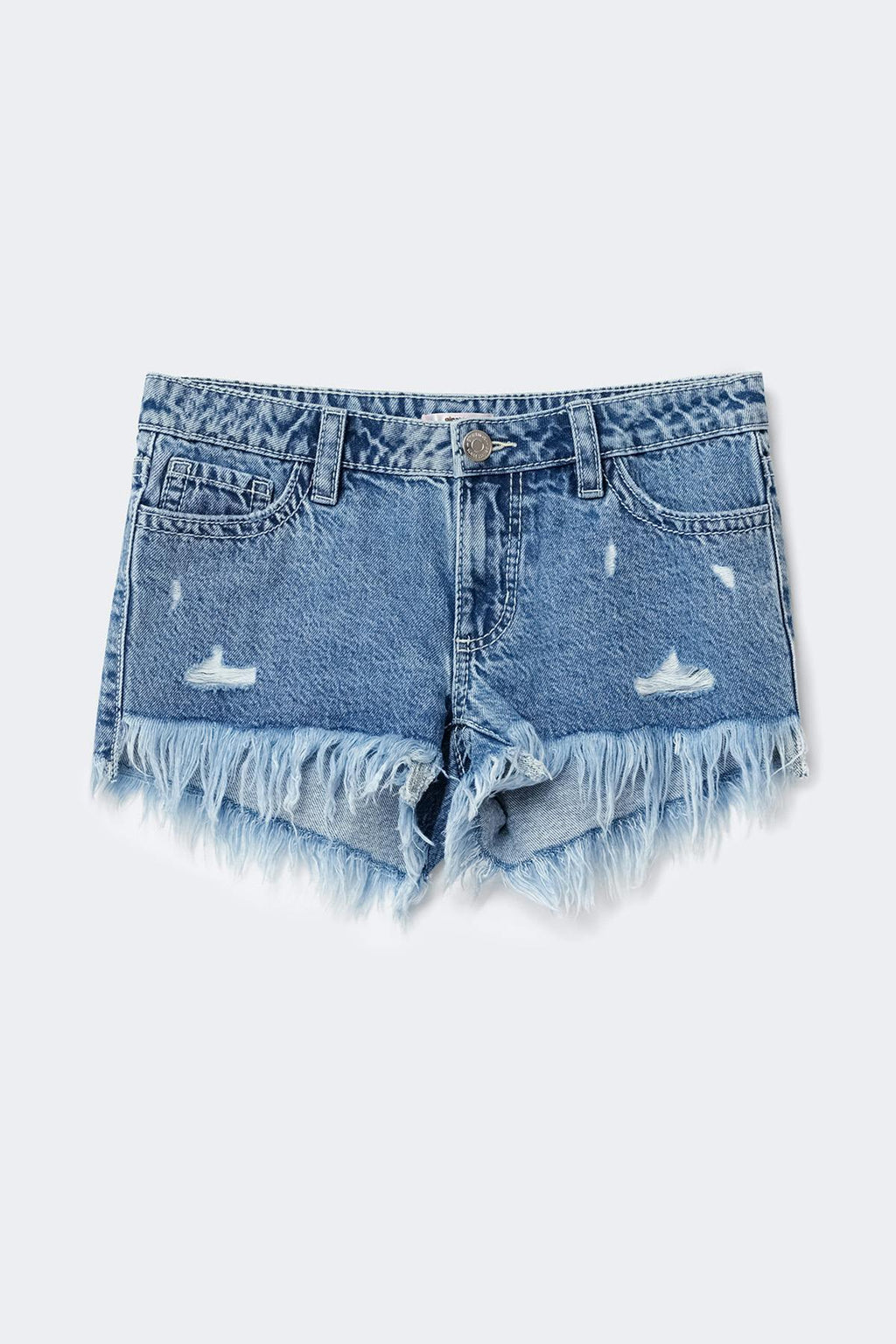 Y ripped g-low denim shorts