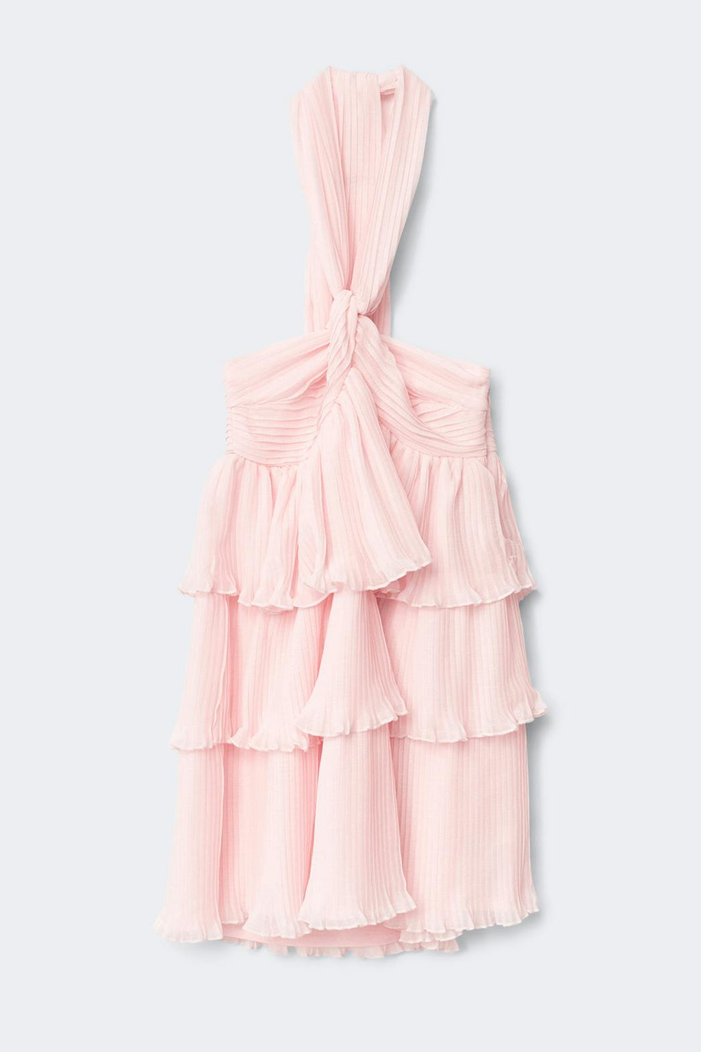 14+ halterneck frill dress