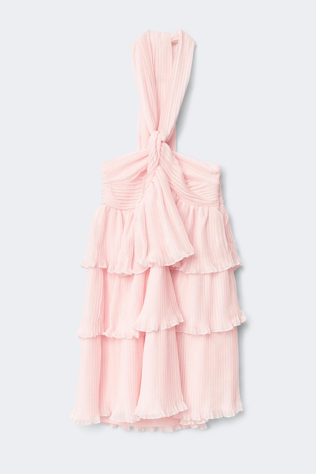 14+ halterneck frill dress