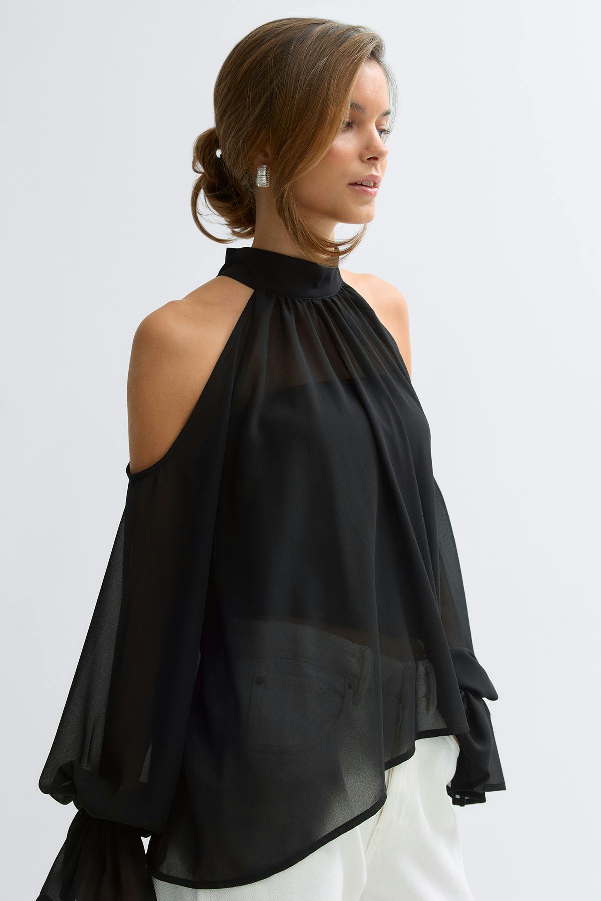 Boho chiffon blouse