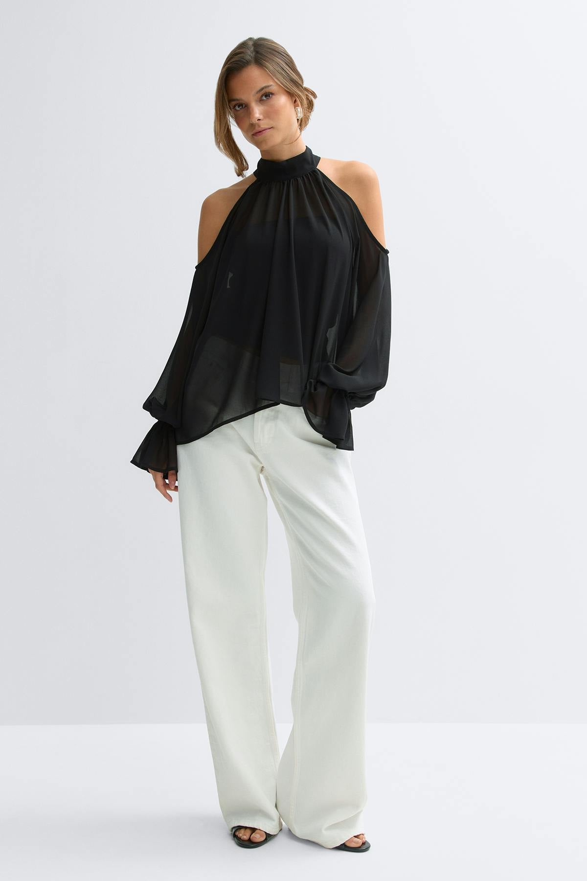 Boho chiffon blouse