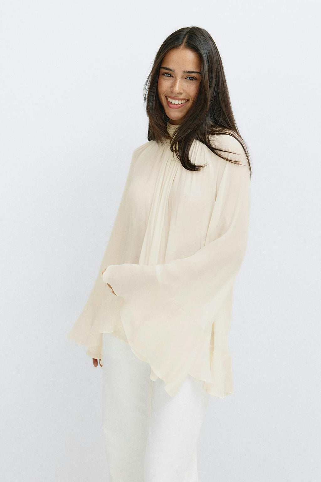 Boho frill blouse