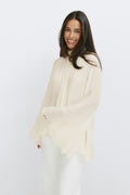 Boho frill blouse