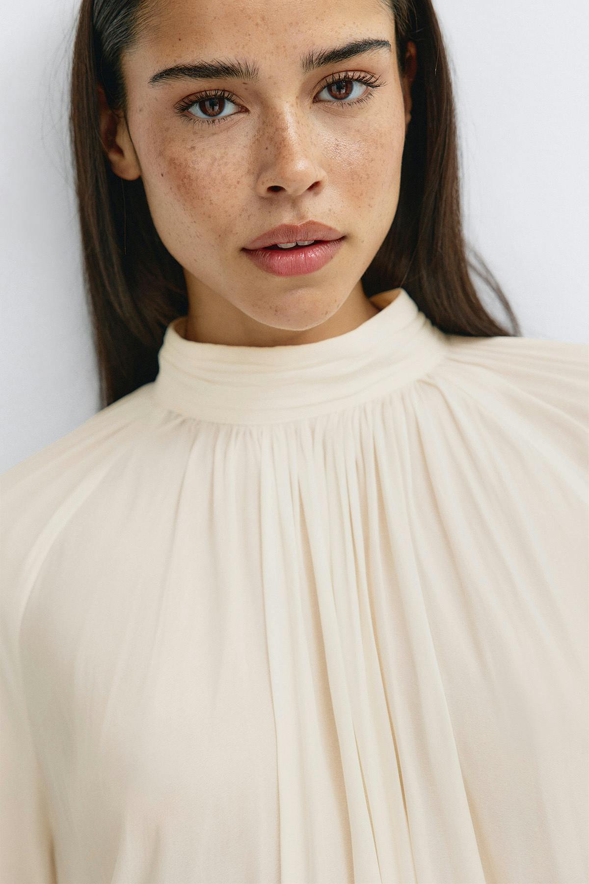 Boho frill blouse