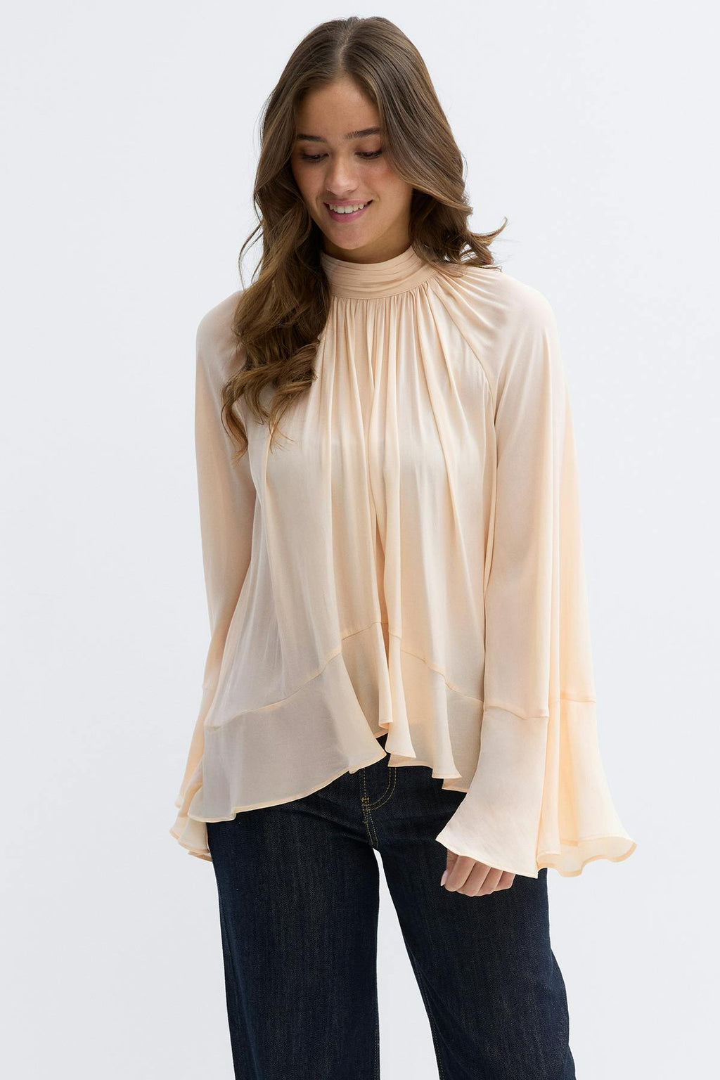 Boho frill blouse