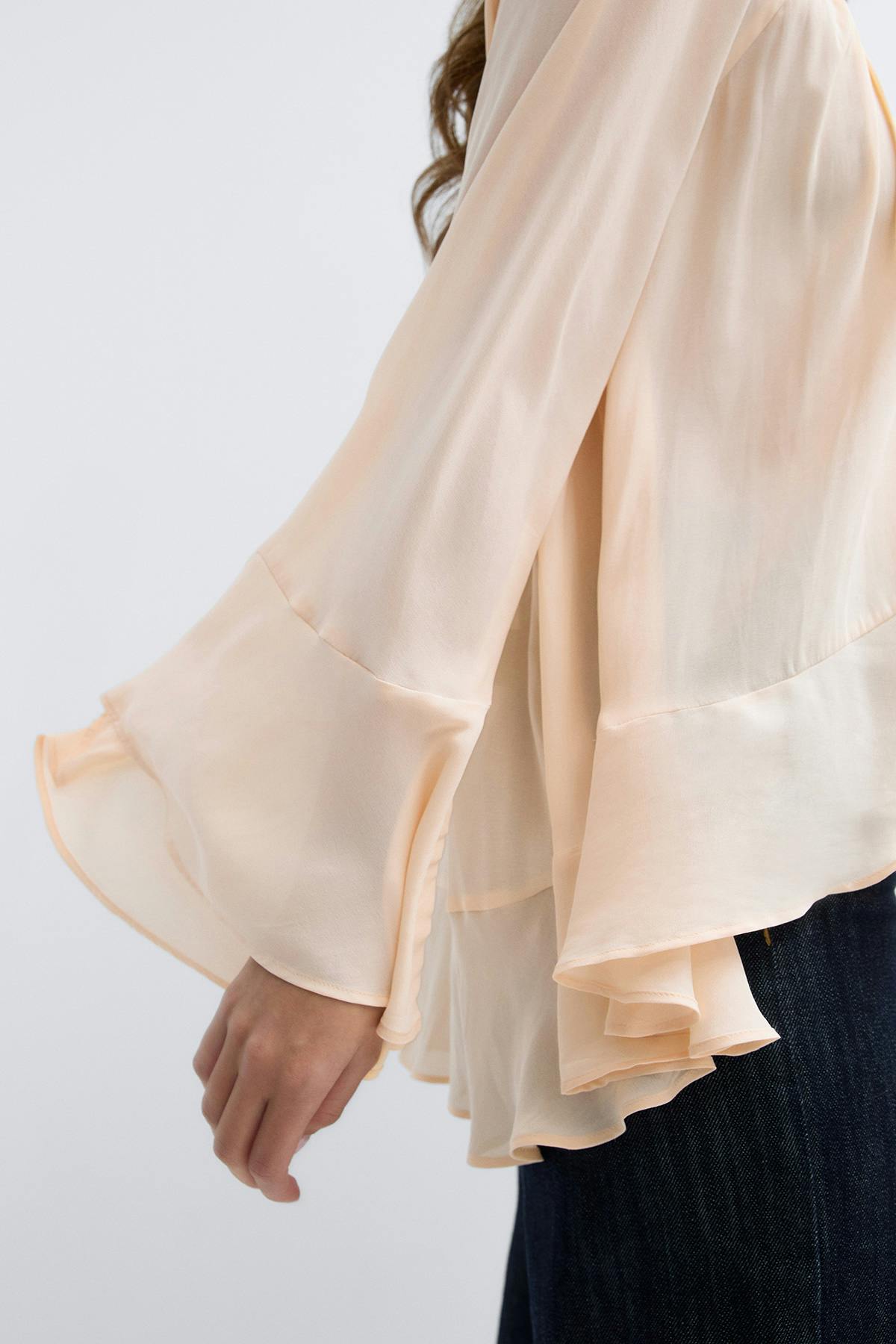 Boho frill blouse