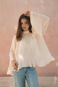 Boho frill blouse