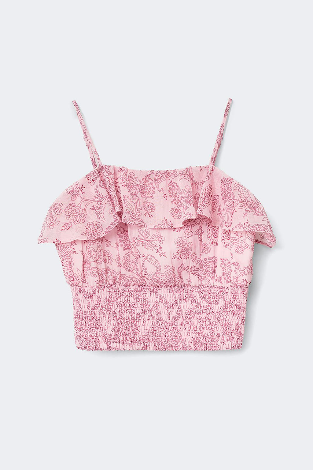 Y chiffon frill singlet