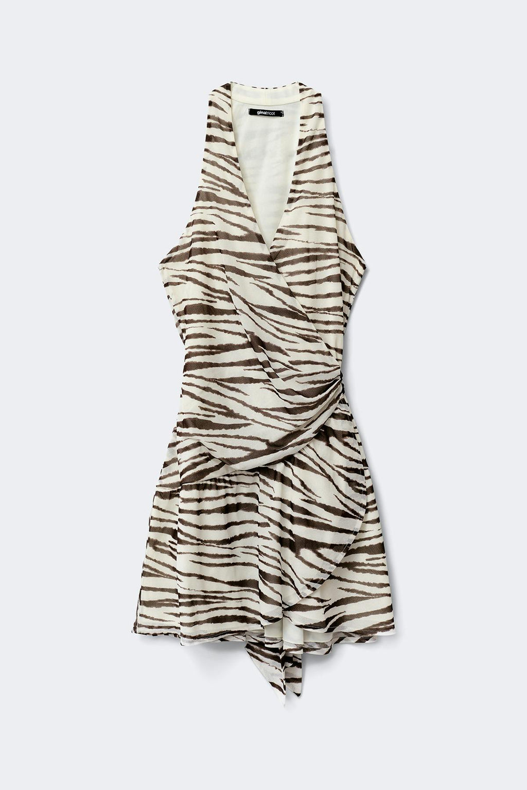 Sheer wrap dress