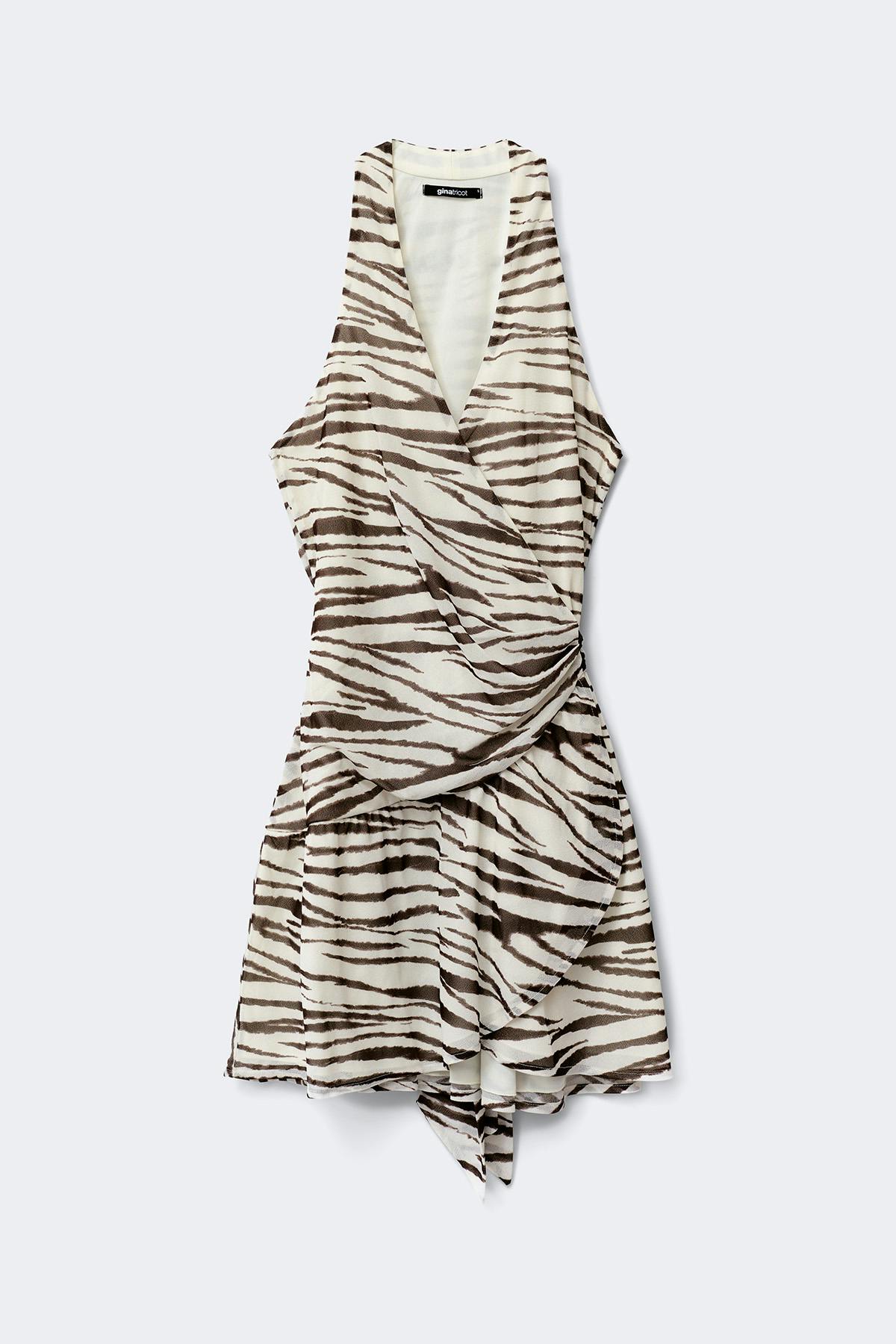 Sheer wrap dress
