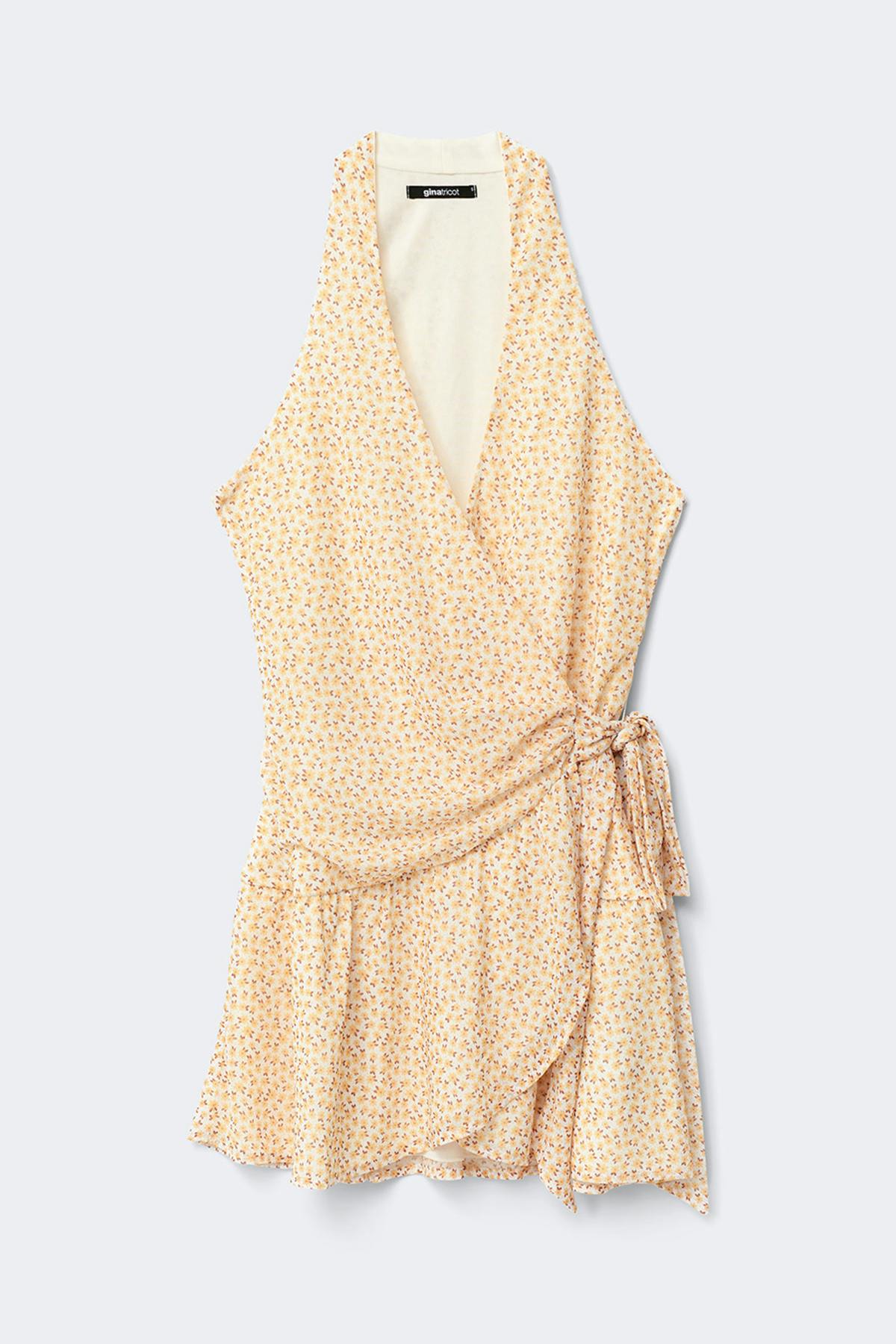 Sheer wrap dress