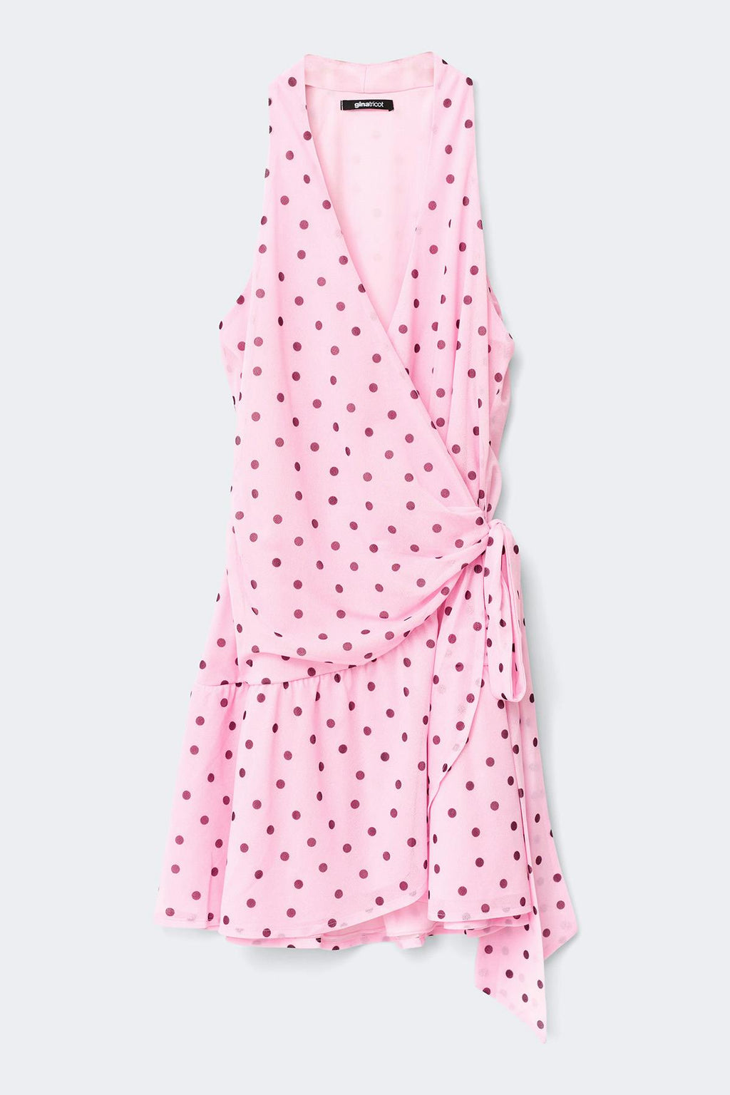 Sheer wrap dress