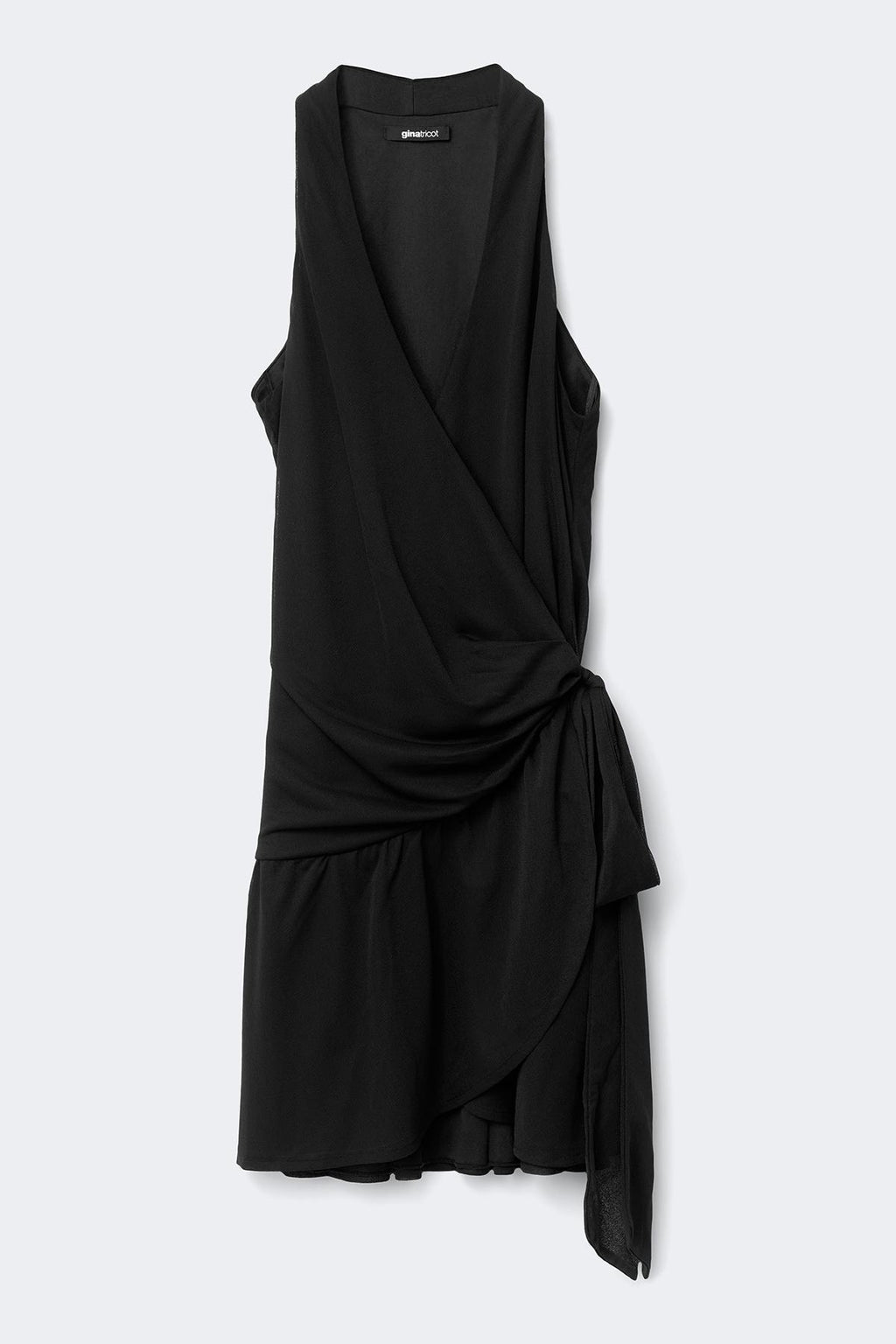 Sheer wrap dress