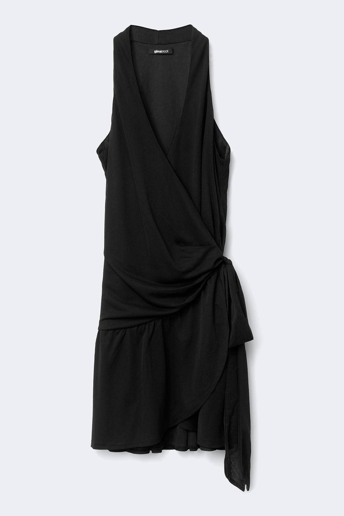 Sheer wrap dress