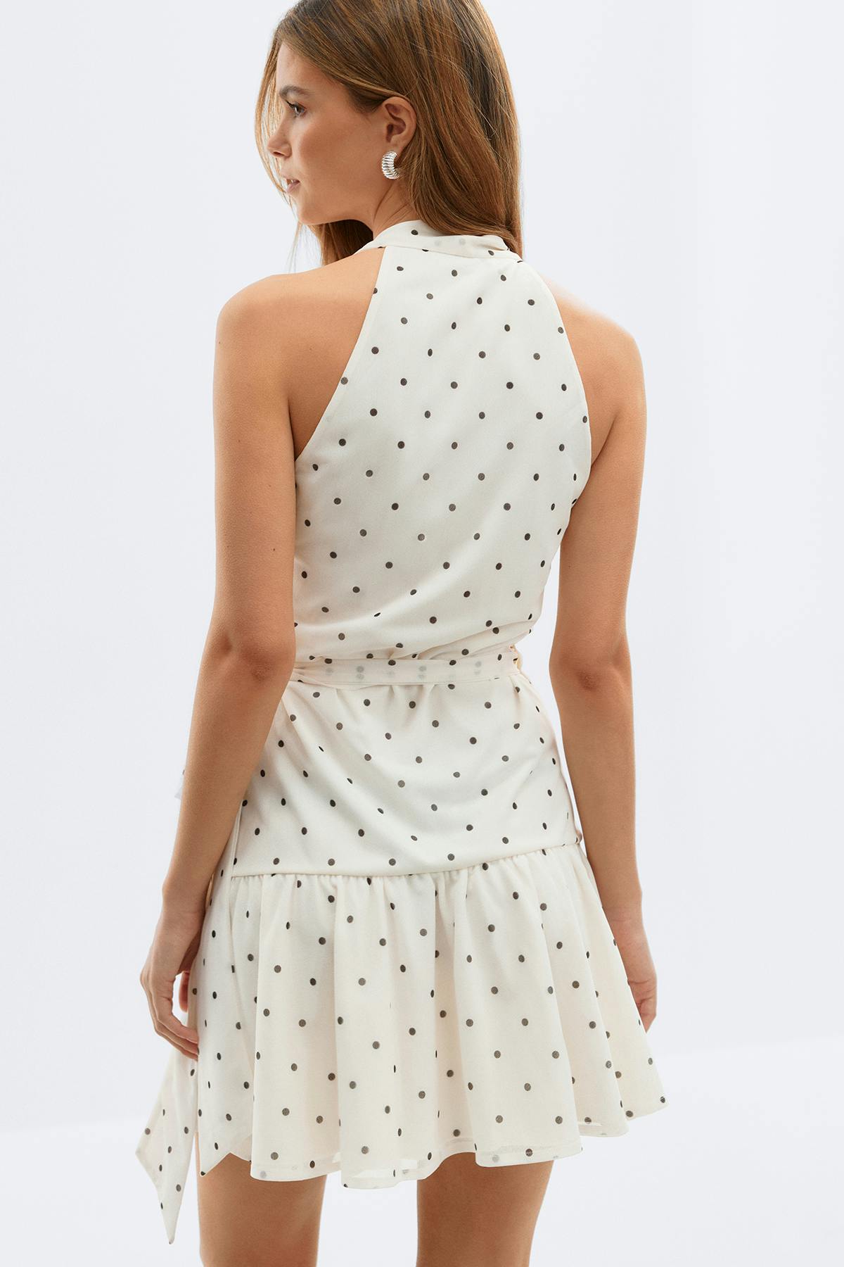Sheer wrap dress