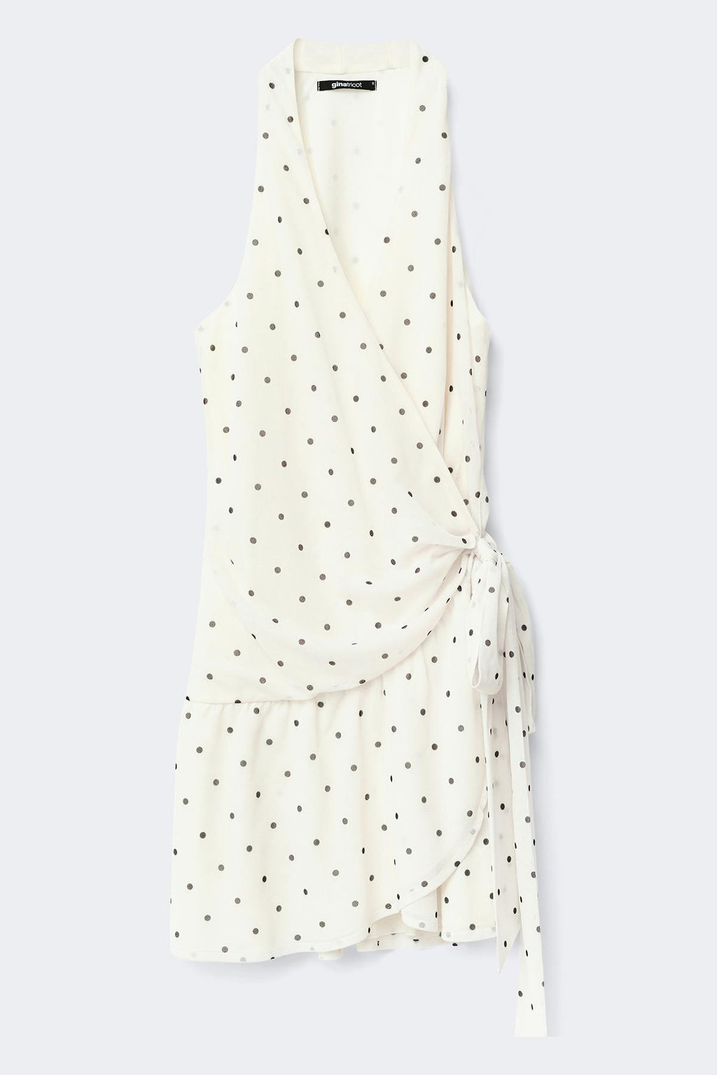 Sheer wrap dress