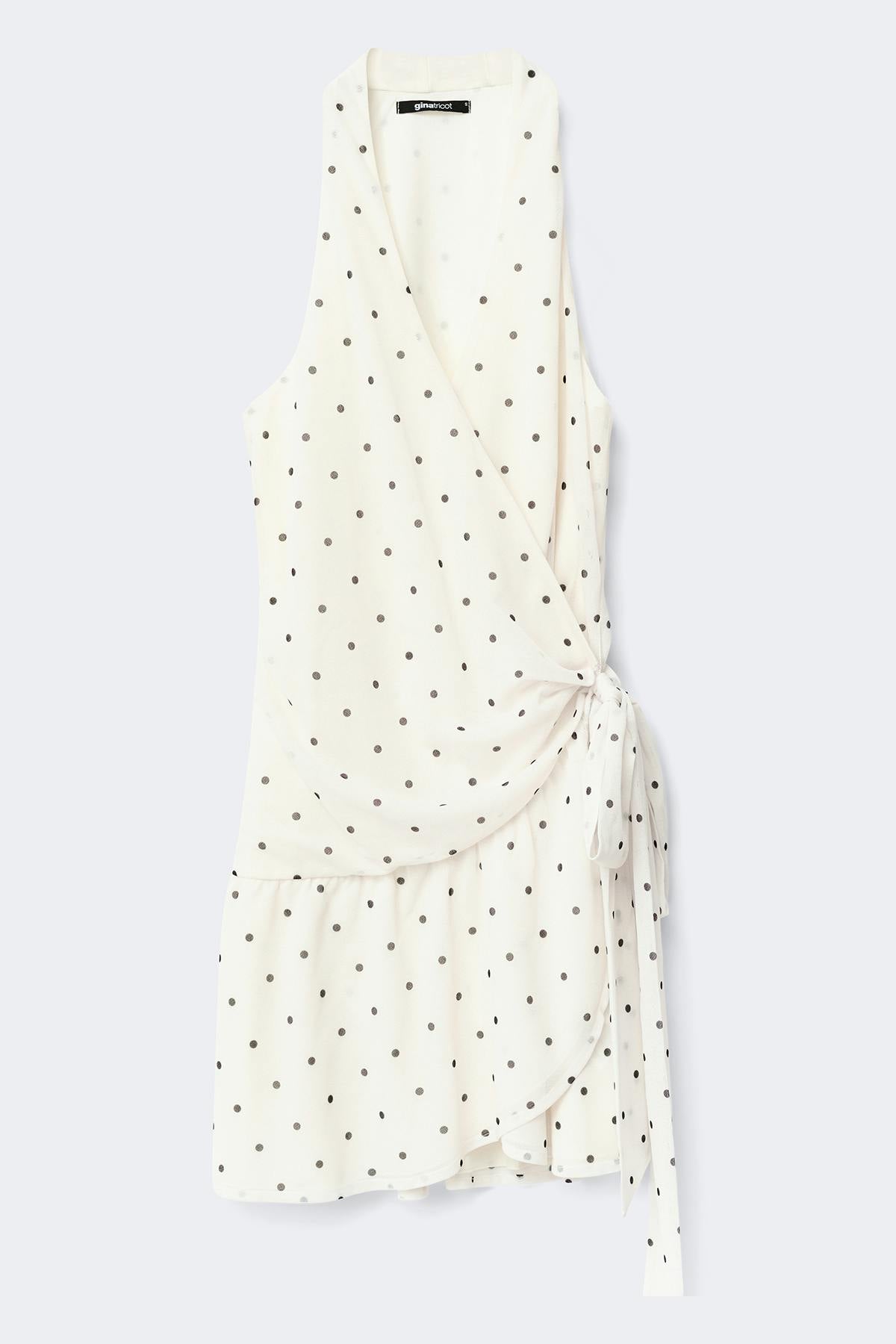 Sheer wrap dress