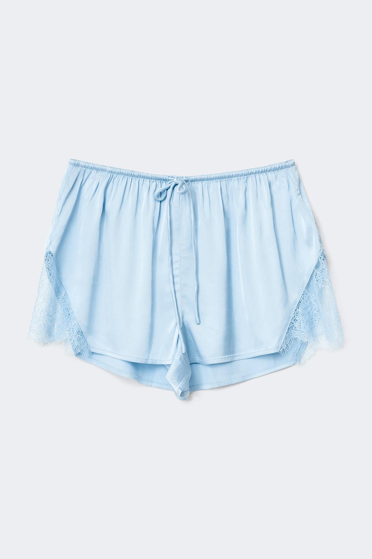 Satin loungewear shorts