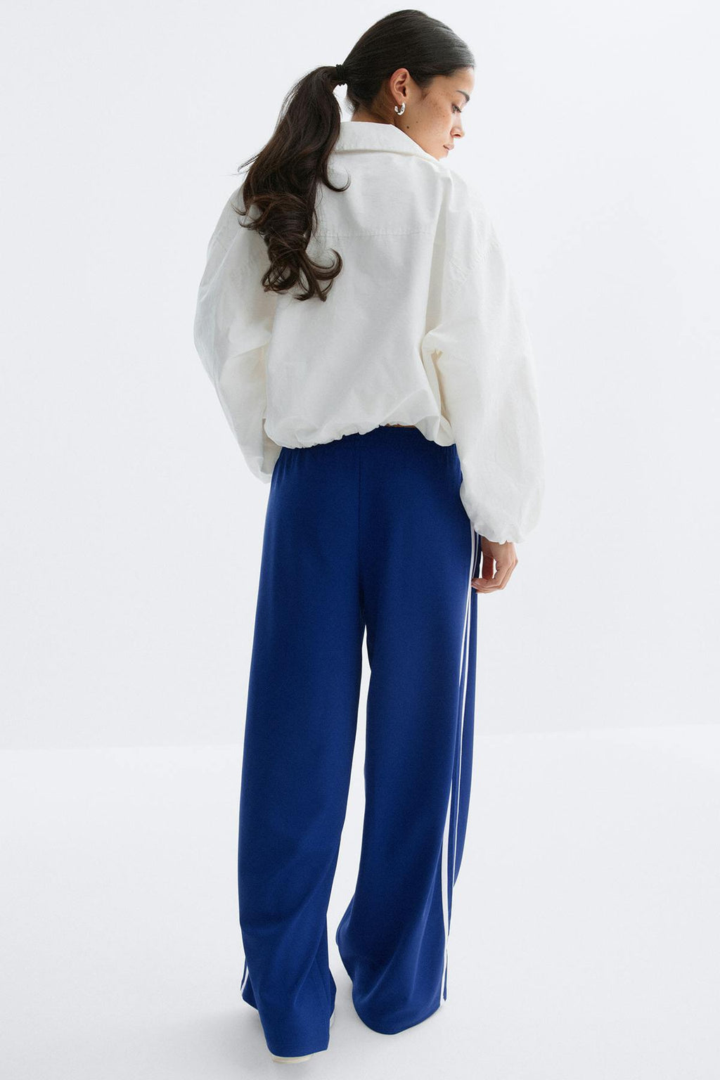 Sporty wide trousers