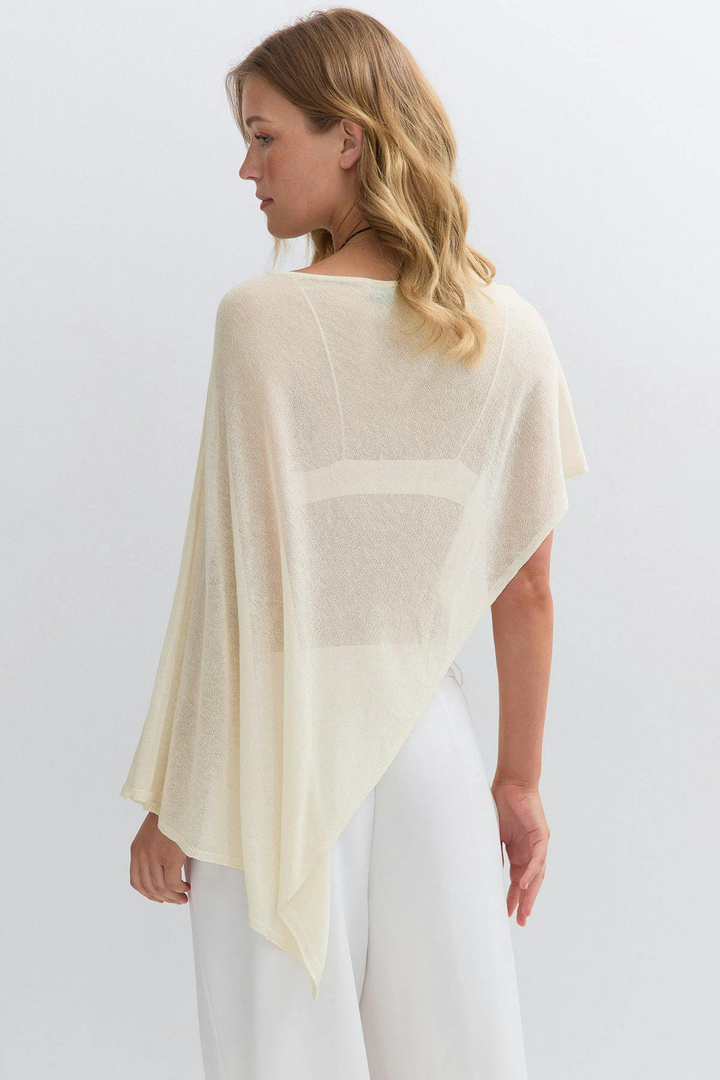Knitted cape top