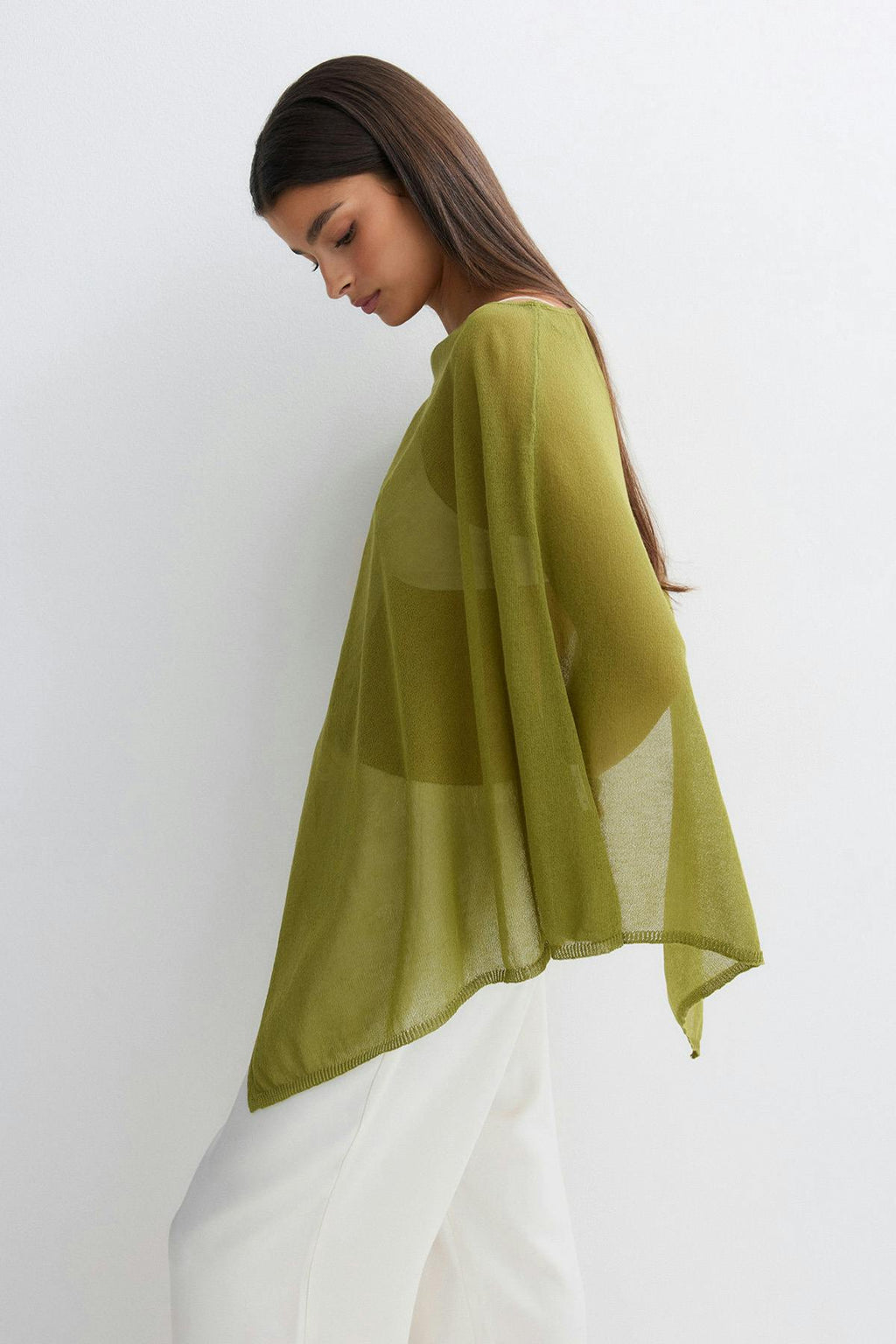 Knitted cape top