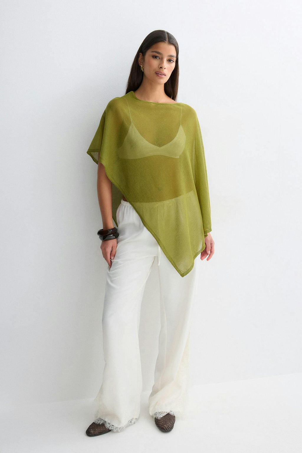 Knitted cape top