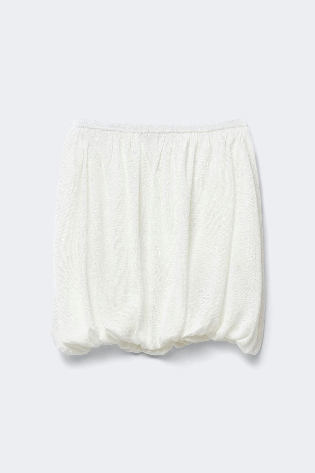 Bubble hem knitted skirt