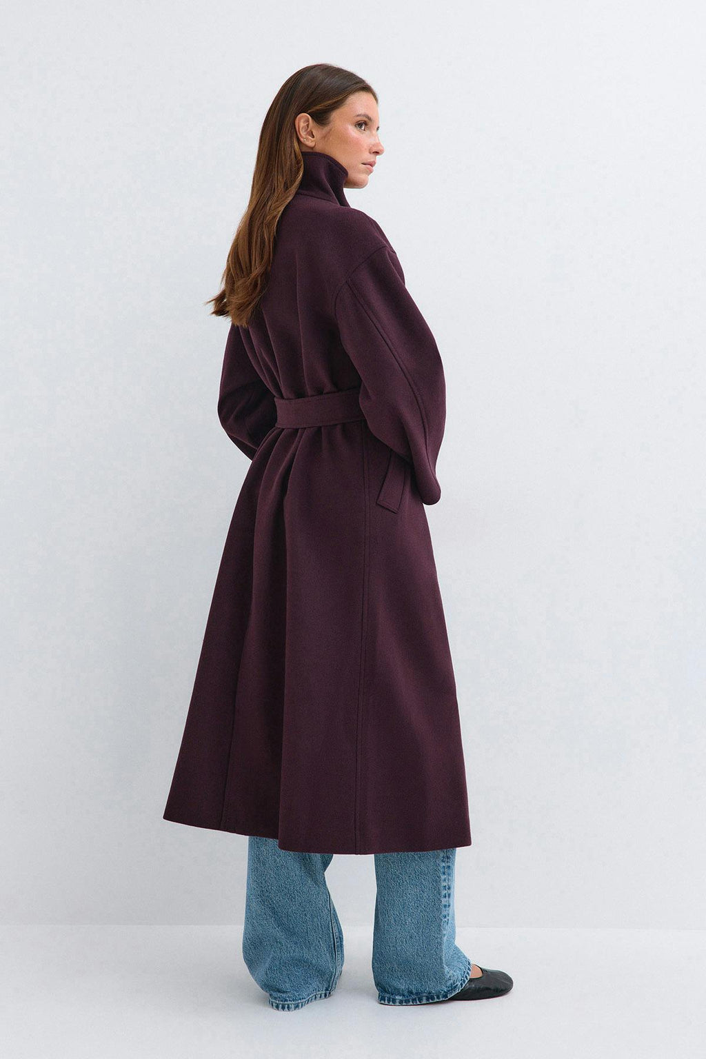 High neck coat