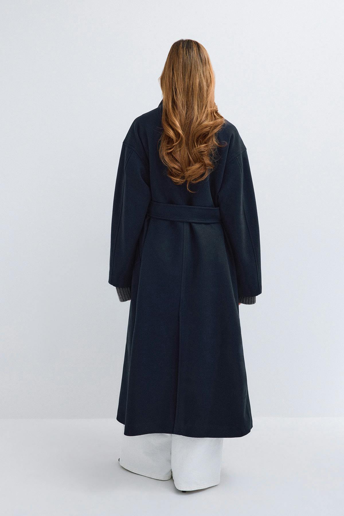 High neck coat