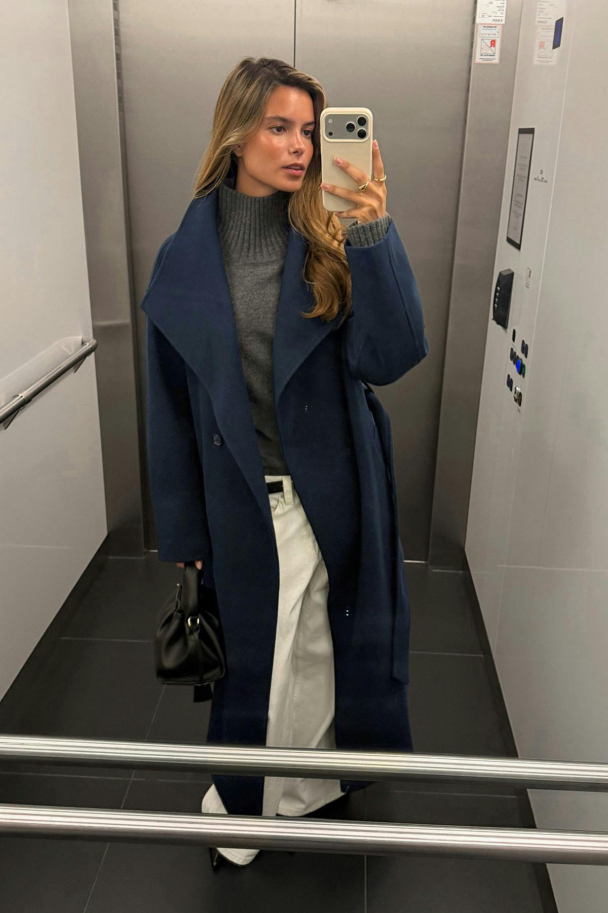High neck coat