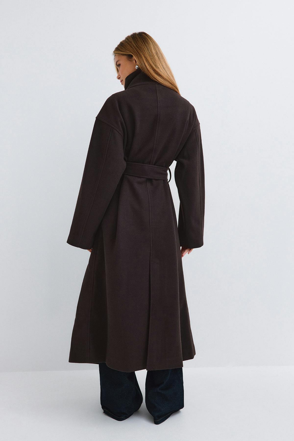 High neck coat