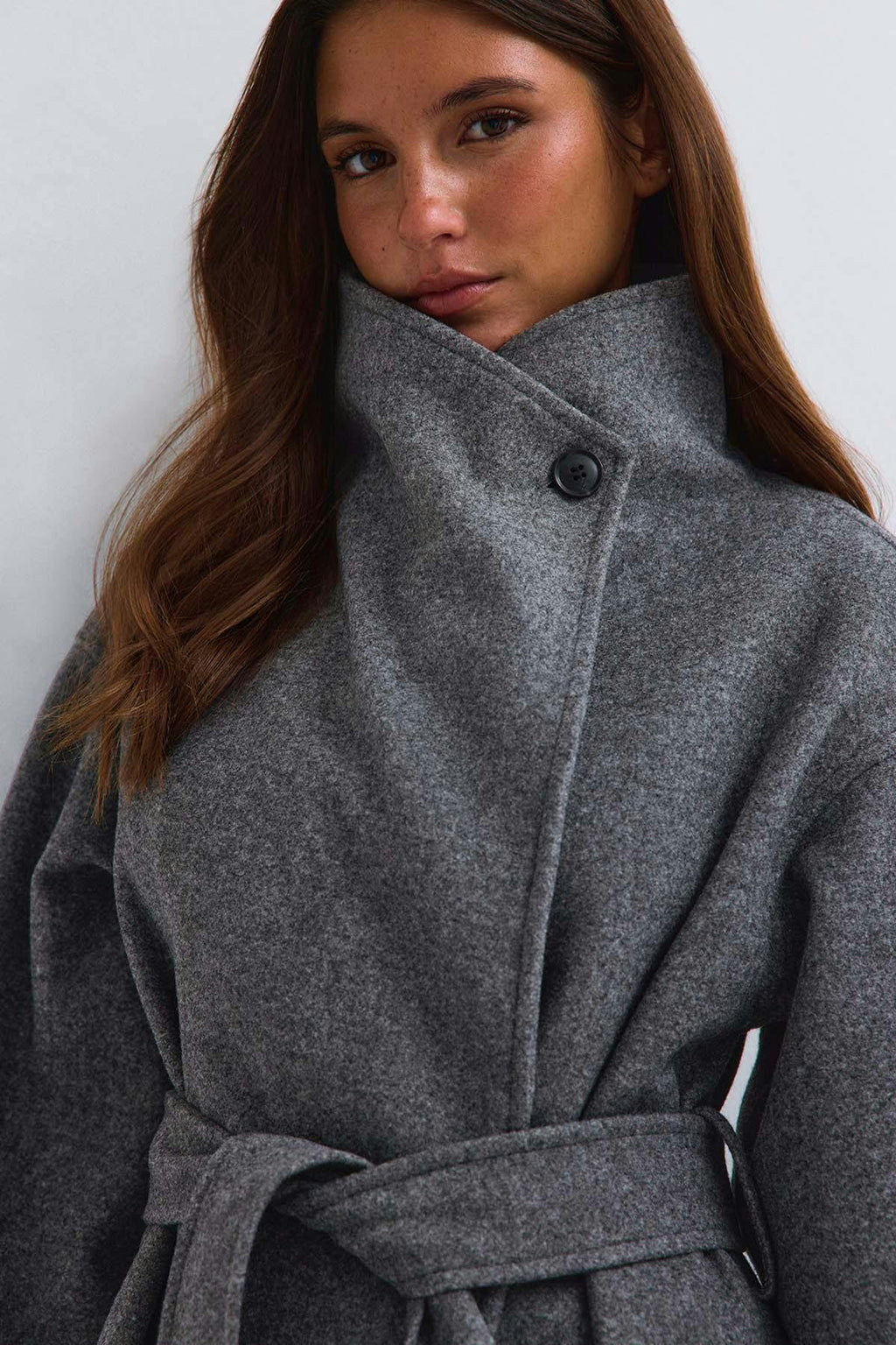 High neck coat