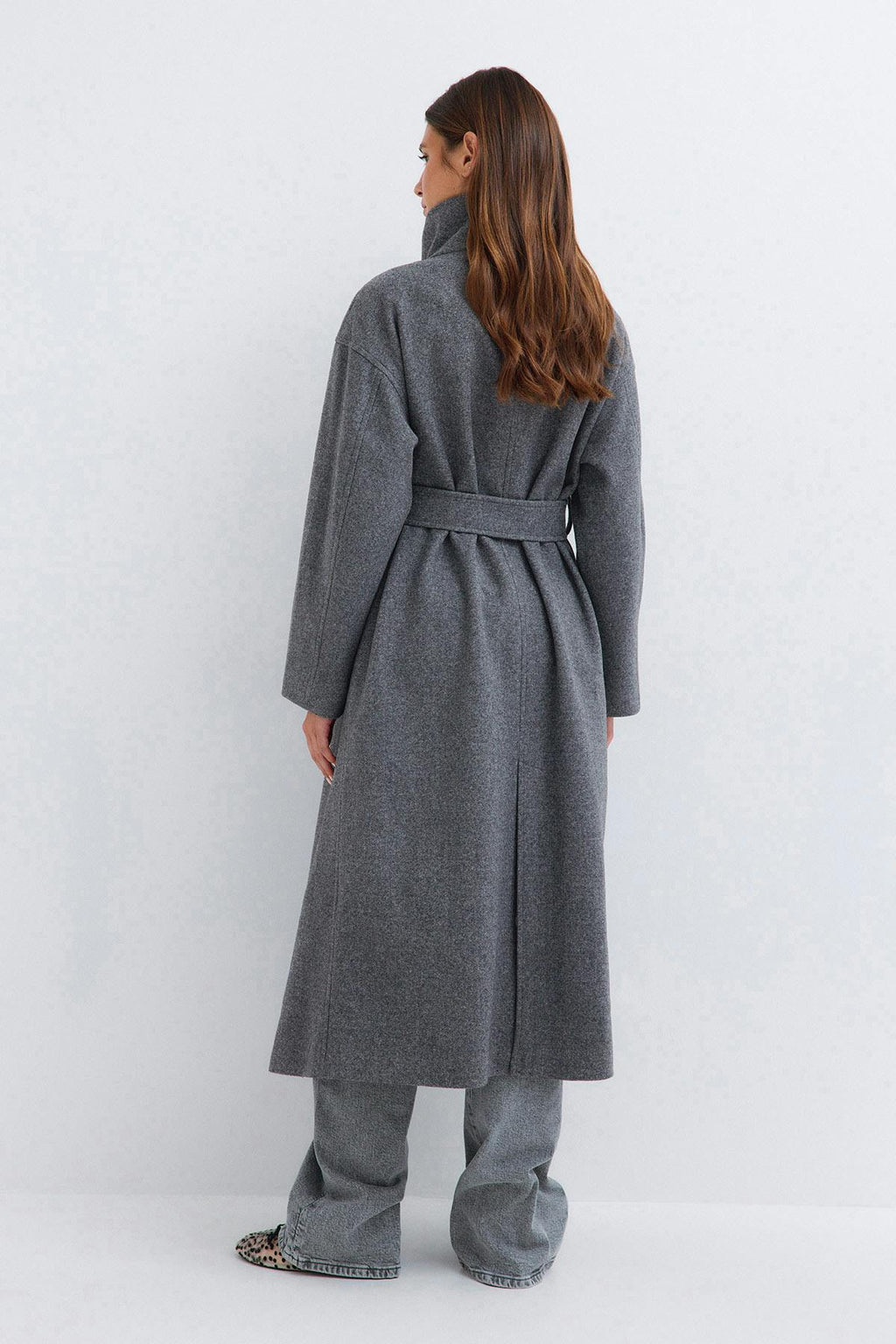High neck coat