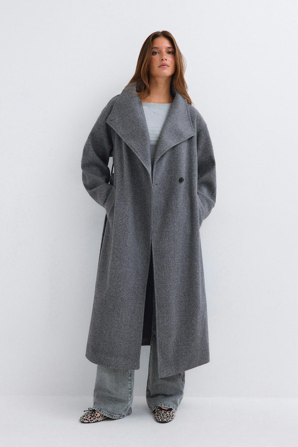 High neck coat