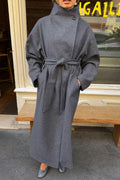 High neck coat