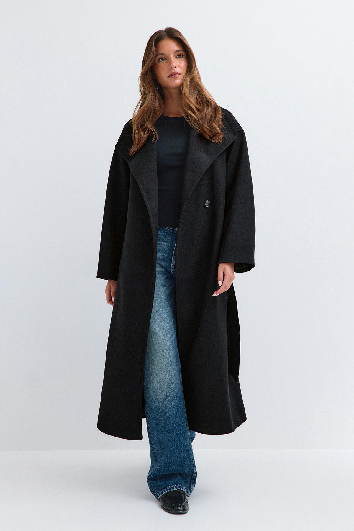 High neck coat