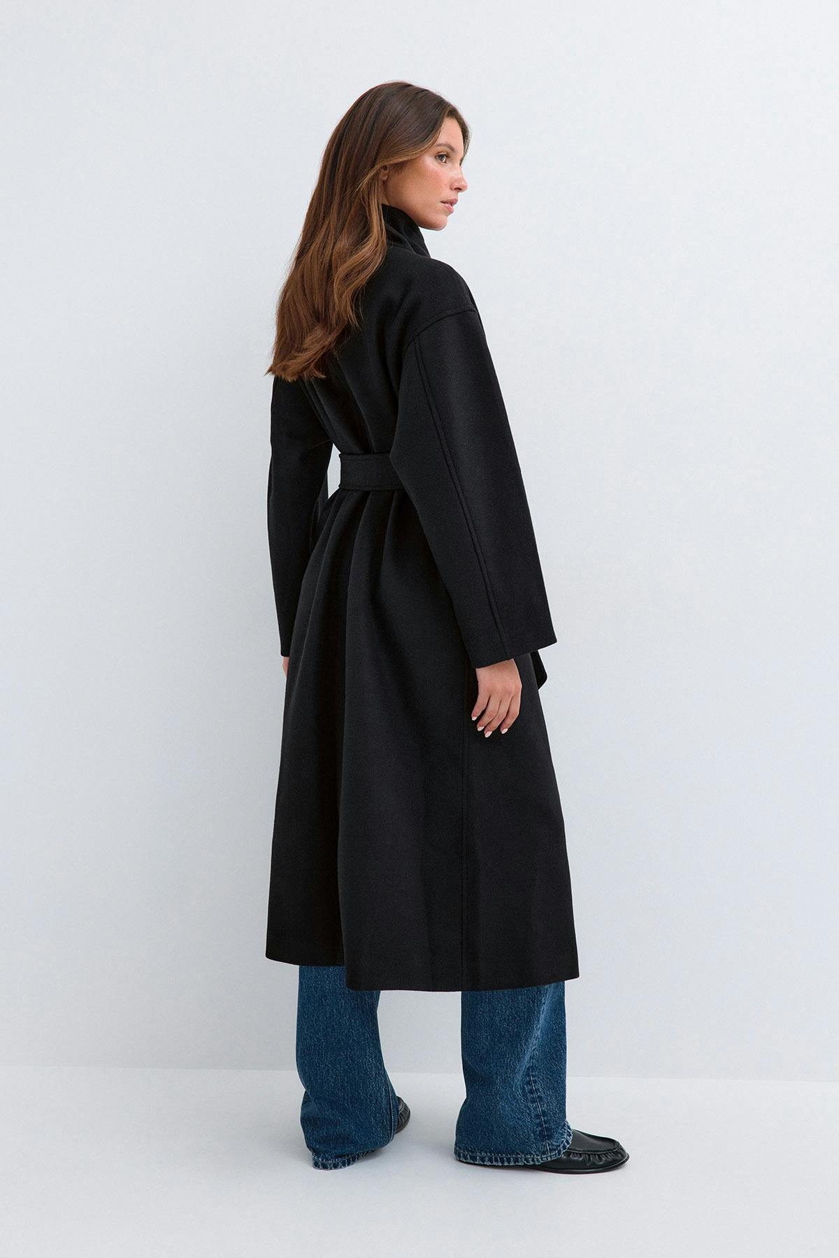 High neck coat
