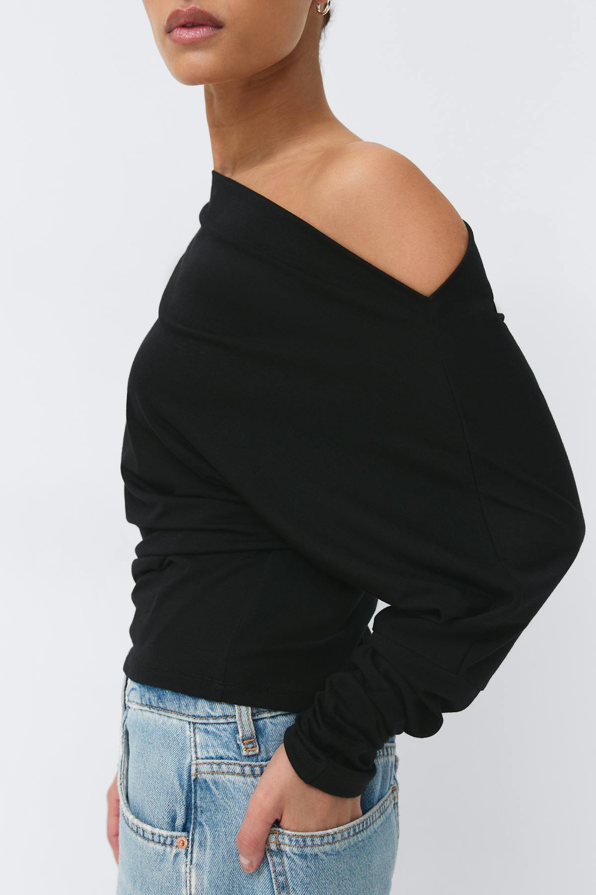 Dropped shoulder top