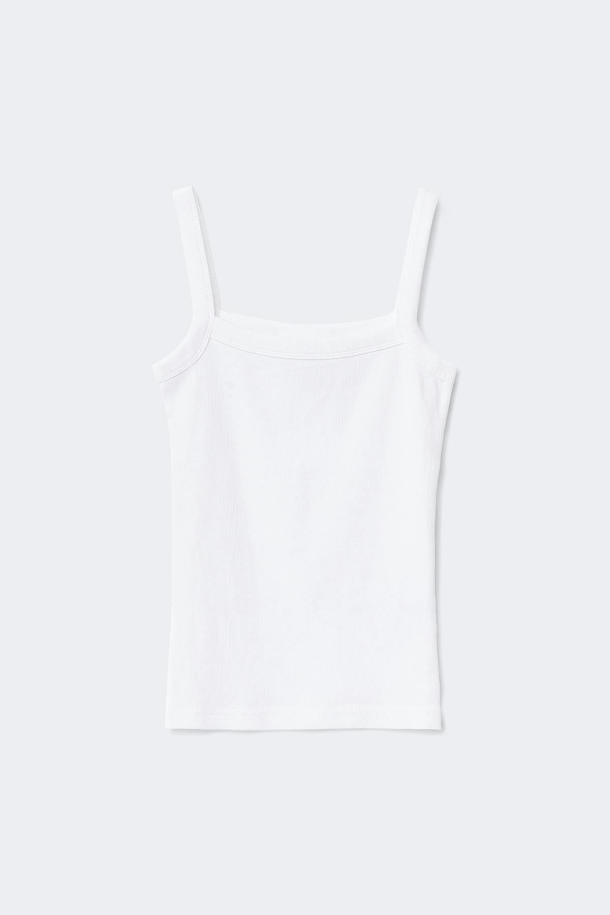 Tight fit rib singlet