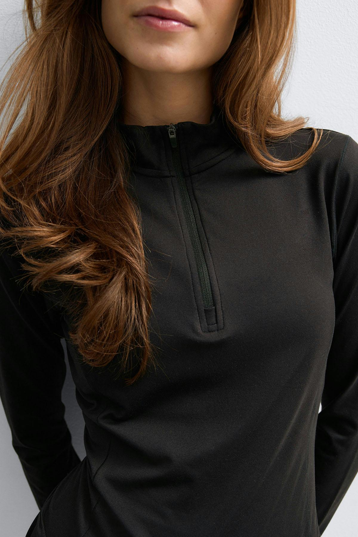 Half zip yoga top