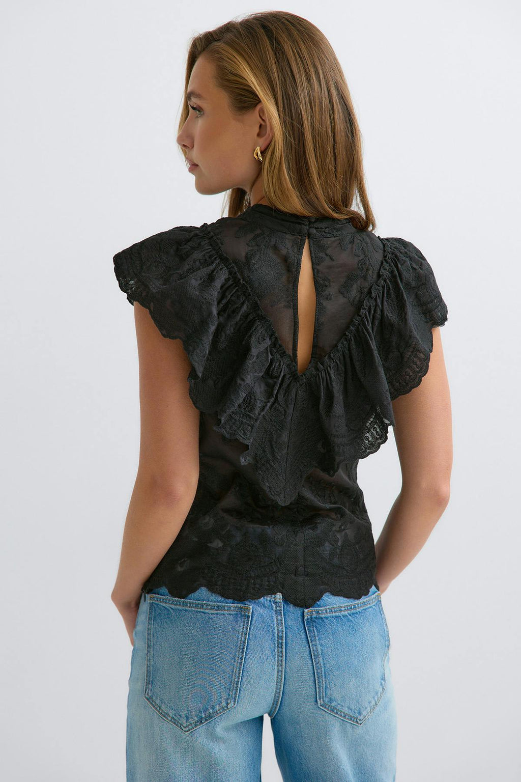 Frill blouse