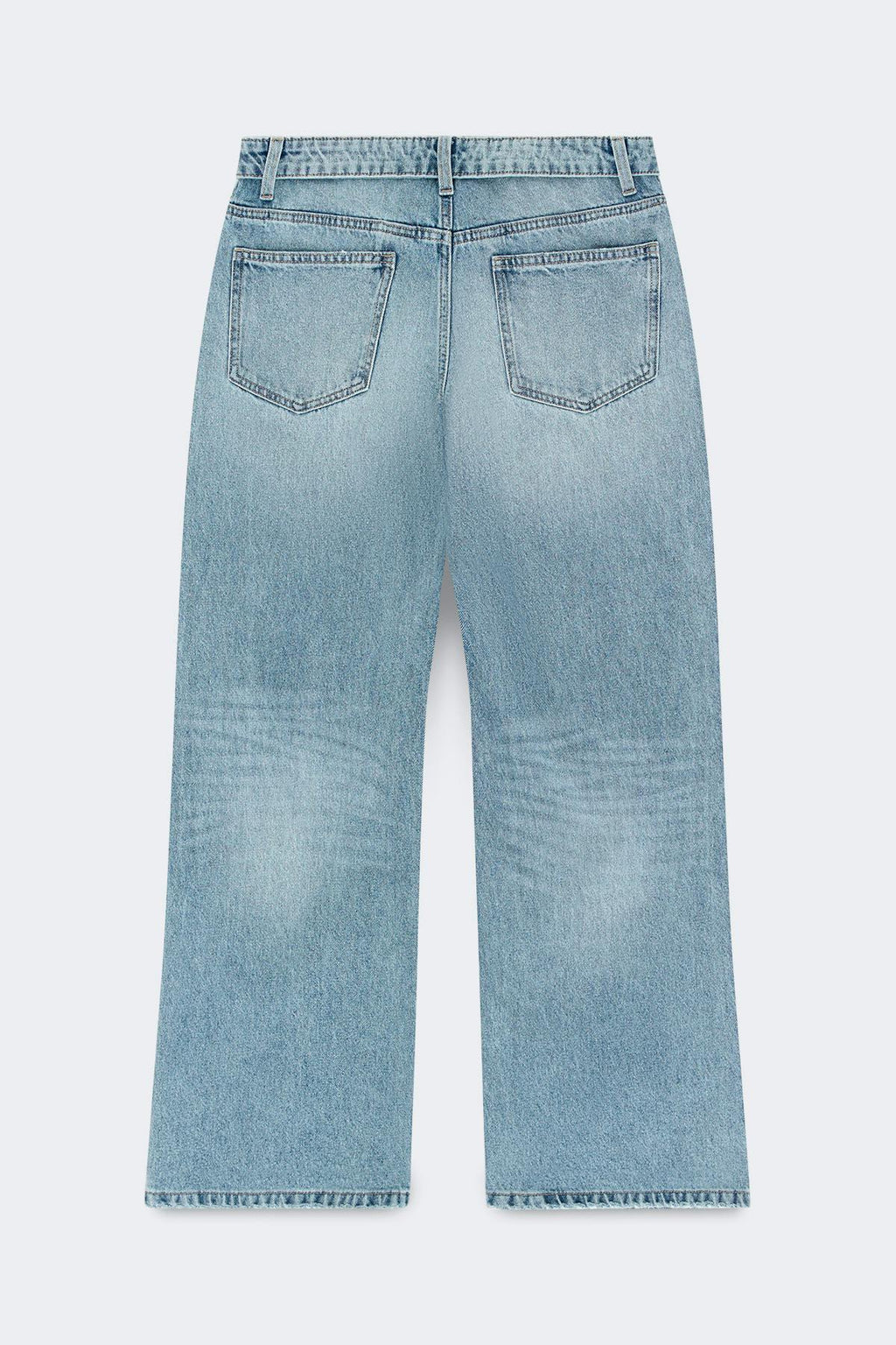 Waist flip wide jeans