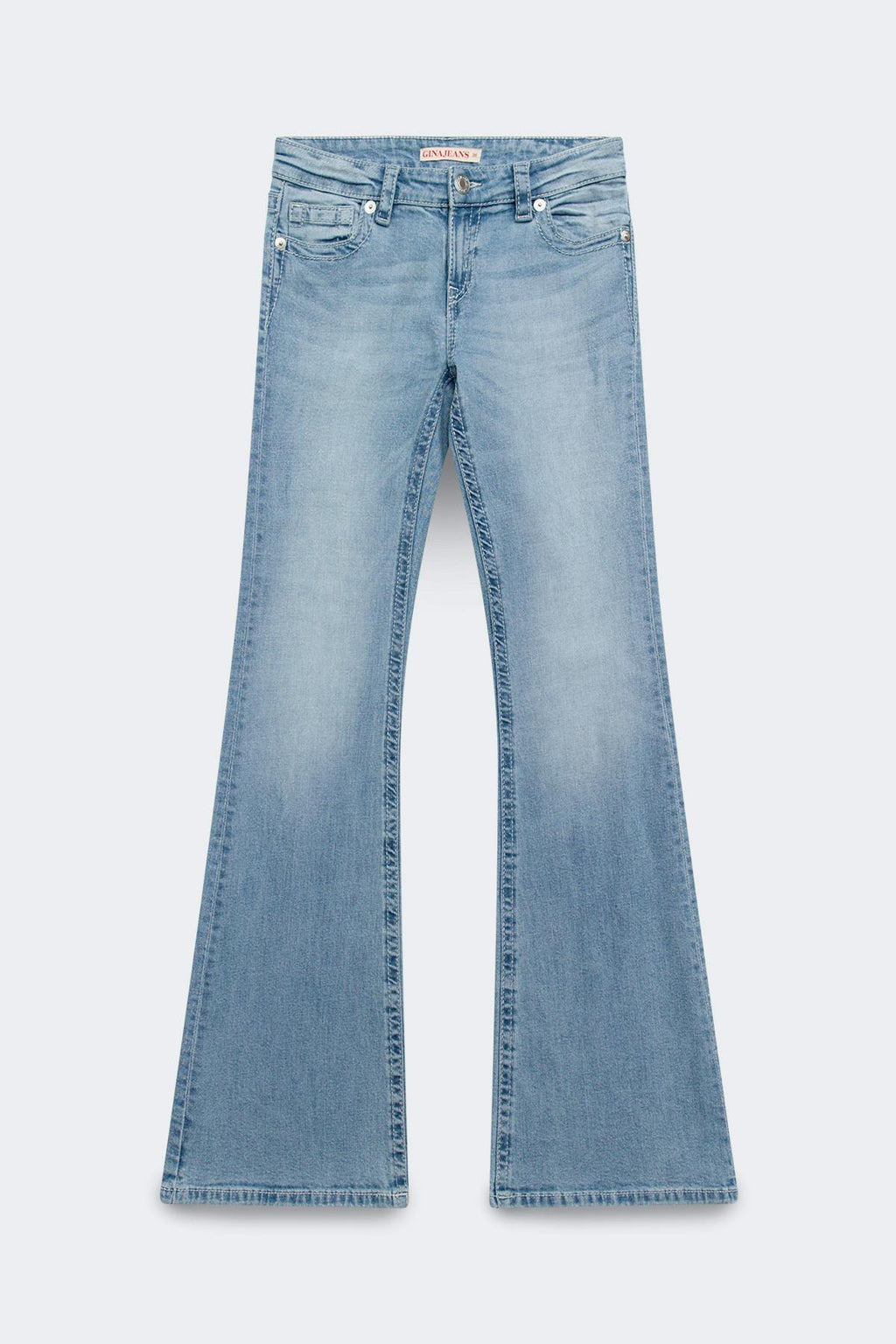 Glow rise flare jeans
